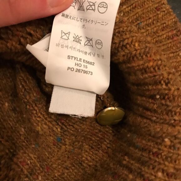 J. Crew Perfect Cable Sweater in Speckled Wool XS - Picture 8 of 8